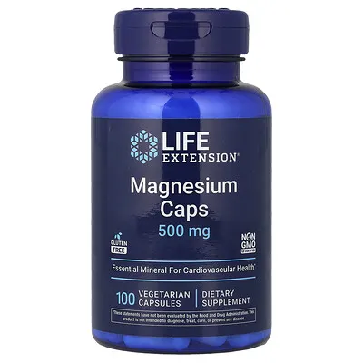 Life Extension (라이프익스텐션), 마그네슘 캡슐, 500 mg, 100 베지 캡슐