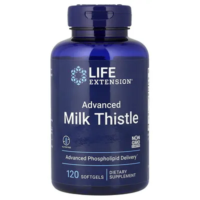 Life Extension (라이프익스텐션), Advanced Milk Thistle, 소프트젤 120정
