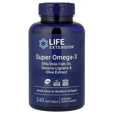 Life Extension (라이프익스텐션), 슈퍼 오메가3, 소프트젤 240정